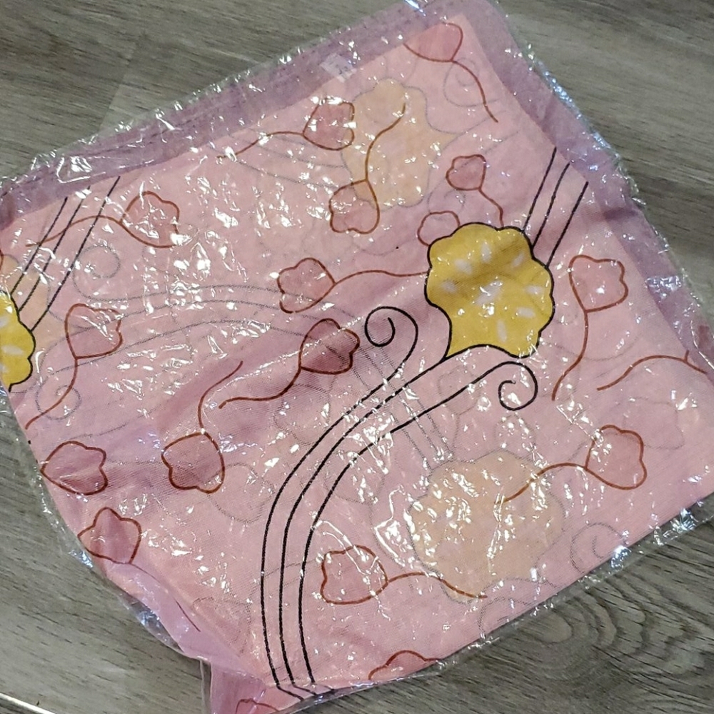 Pink Flower Hankerchief